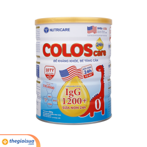Sữa bột Coloscare 24h 0+ 800g