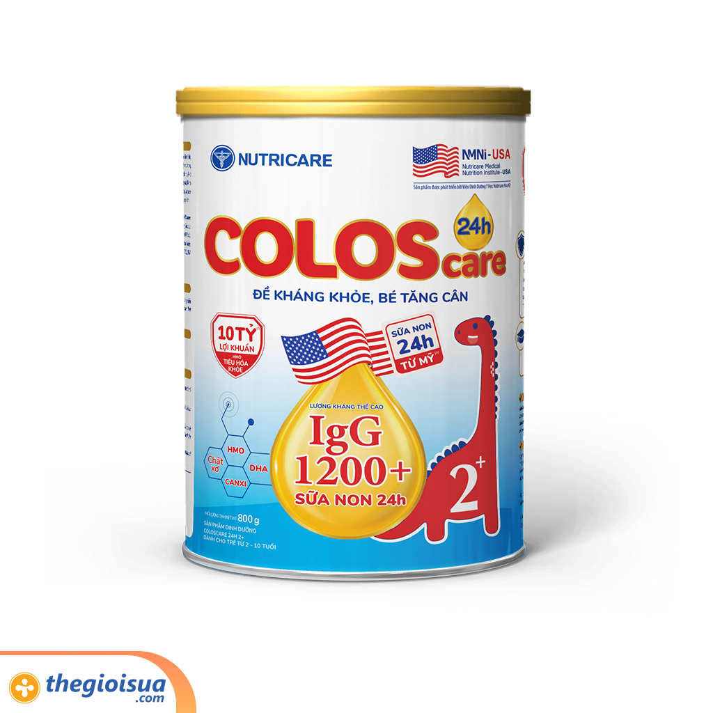 Sữa bột Coloscare 24h 2+ 800g